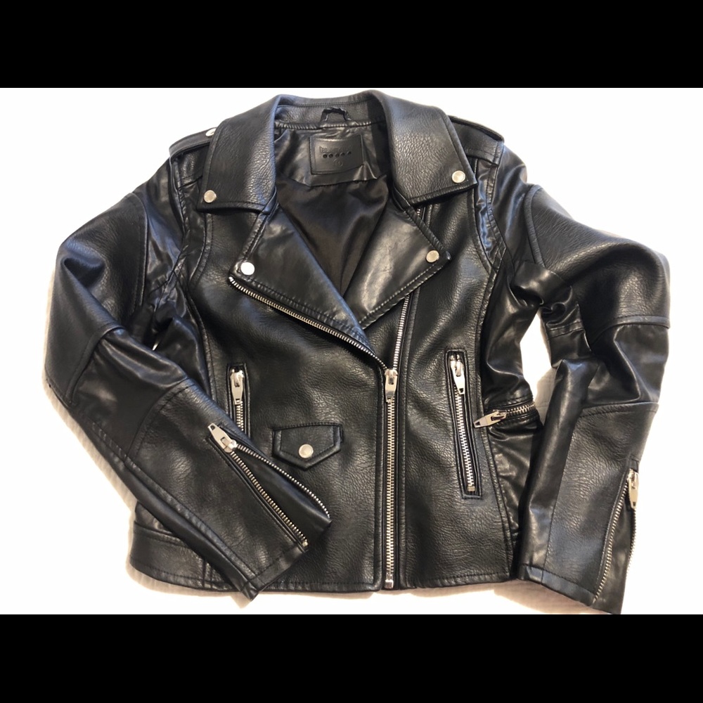 BLANKNYC Faux Leather Moto Jacket
